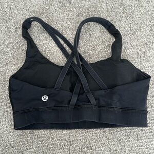 Black Lululemon Energy Bra Size 4
